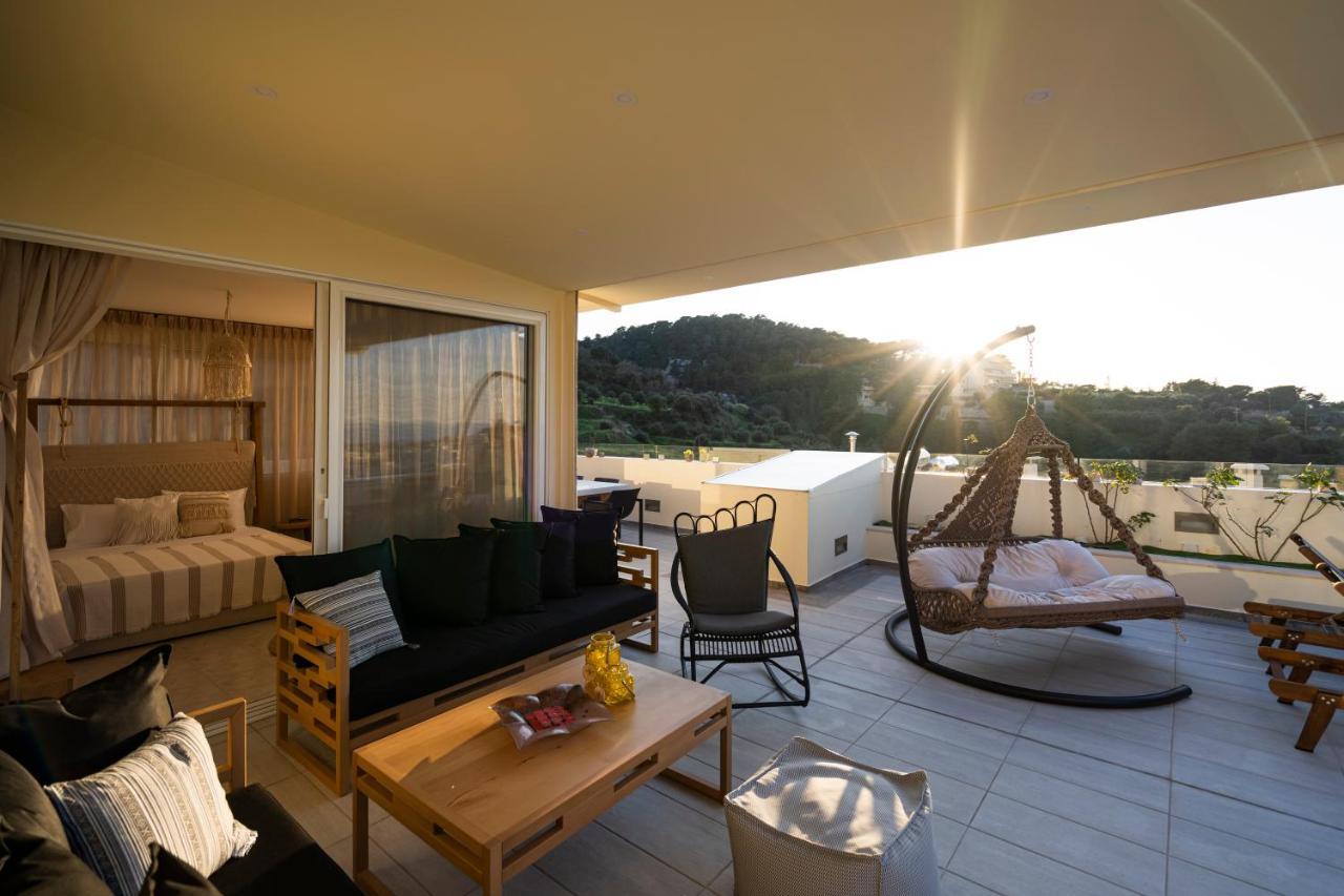 Helen Luxury Holiday House With Sea View Rethymno  Luaran gambar