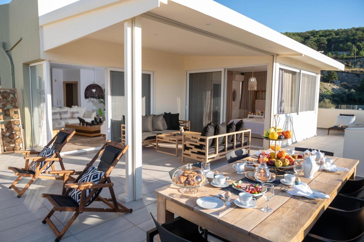 Helen Luxury Holiday House With Sea View Rethymno  Luaran gambar