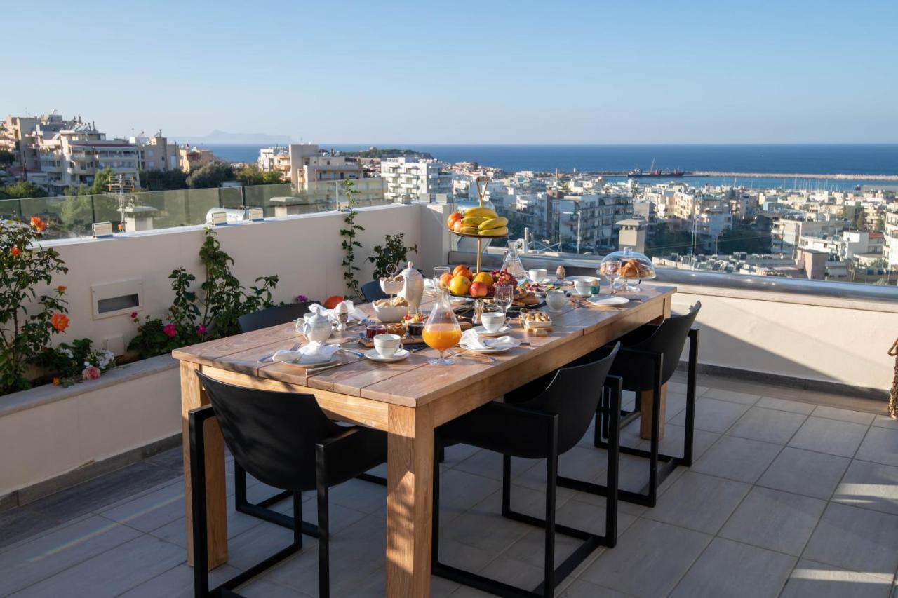 Helen Luxury Holiday House With Sea View Rethymno  Luaran gambar