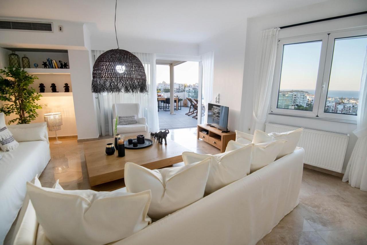 Helen Luxury Holiday House With Sea View Rethymno  Luaran gambar